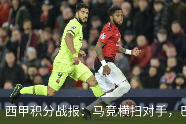 西甲积分战报：马竞横扫对手，巴萨狂胜7-2，塞维利亚险胜